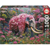 EDUCA Puzzle Květinový slon 1000 dílků