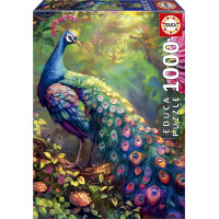 EDUCA Puzzle Paví zahrada 1000 dílků
