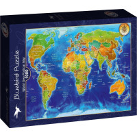 BLUEBIRD Puzzle Politická mapa 1000 dílků