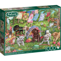 FALCON Puzzle Štěňata na zahradě 1000 dílků