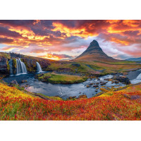 ALIPSON Puzzle Vodopád Kirkjufellsfoss - Island 500 dílků