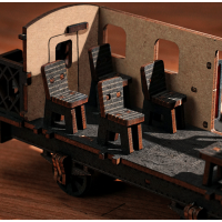 ROBOTIME Rolife 3D dřevěné puzzle Parní lokomotiva 405 dílků