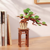ROBOTIME Rolife DIY 3D dřevěné puzzle Bonsai z jehličnanu borovice 115 dílků