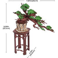 ROBOTIME Rolife DIY 3D dřevěné puzzle Bonsai z jehličnanu borovice 115 dílků