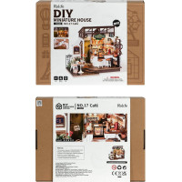 ROBOTIME Rolife DIY House: Kavárna Slow Life s LED osvětlením