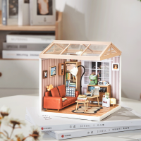 ROBOTIME Rolife DIY House: Obývací pokoj s LED osvětlením 114 dílků