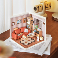 ROBOTIME Rolife DIY House: Obývací pokoj s LED osvětlením 114 dílků
