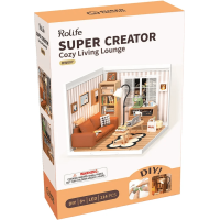 ROBOTIME Rolife DIY House: Obývací pokoj s LED osvětlením 114 dílků