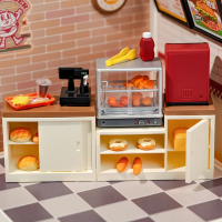 ROBOTIME Rolife DIY House: Restaurace Mňam Mňam s LED osvětlením 110 dílků