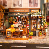 ROBOTIME Rolife DIY House: Restaurace Tipsy s LED osvětlením