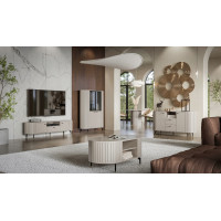 Kulatý jídelní stůl ZANTE ZA8 - 120 cm - kašmírový