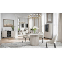 Kulatý jídelní stůl ZANTE ZA8 - 120 cm - kašmírový