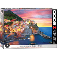 EUROGRAPHICS Puzzle Manarola za soumraku, Itálie 2000 dílků