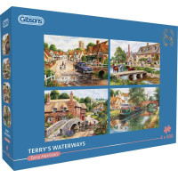 GIBSONS Puzzle Terry's Waterways 4x500 dílků
