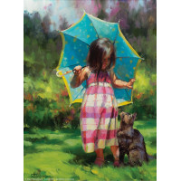 SUNSOUT Puzzle Tyrkysový deštník XXL 500 dílků