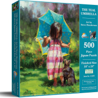 SUNSOUT Puzzle Tyrkysový deštník XXL 500 dílků