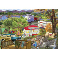 EUROGRAPHICS Puzzle v plechové krabičce Karavan 550 dílků