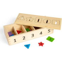 Bigjigs Toys Třídění barev, tvarů a čísel