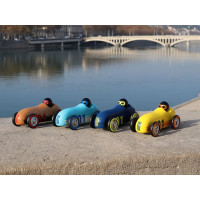 Vilac Dřevěné auto Old Sport Compet tyrkysové