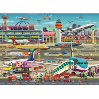 RAVENSBURGER Puzzle Letištní ruch XXL 150 dílků