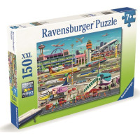 RAVENSBURGER Puzzle Letištní ruch XXL 150 dílků