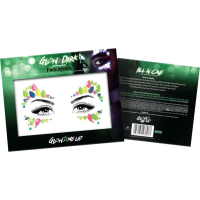 PAINTGLOW Samolepicí kamínky na obličej Kočičí oči - UV, svítící ve tmě