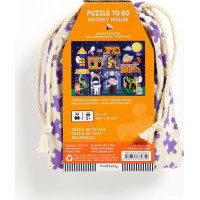 Mudpuppy Puzzle Strašidelný dům v látkovém pytlíku 36 dílků
