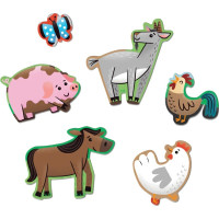 Mudpuppy Podlahové puzzle Kamarádi z farmy 25 dílků