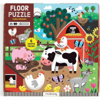 Mudpuppy Podlahové puzzle Kamarádi z farmy 25 dílků