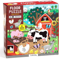 Mudpuppy Podlahové puzzle Kamarádi z farmy 25 dílků