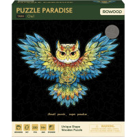RoboTime Dřevěné puzzle Sova