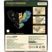 RoboTime Dřevěné puzzle Sova