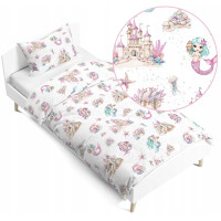 Dětské bavlněné povlečení 140x200 cm BABYMAM PREMIUM - Malé mořské víly