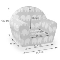 Dětské křesílko MINI - Malý princ a hvězdy - bílé/mátové