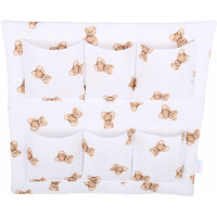Kapsář (organizér) na dětskou postýlku BABYMAM PREMIUM - Medvídek Teddy