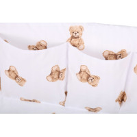 Kapsář (organizér) na dětskou postýlku BABYMAM PREMIUM - Medvídek Teddy