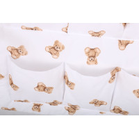 Kapsář (organizér) na dětskou postýlku BABYMAM PREMIUM - Medvídek Teddy