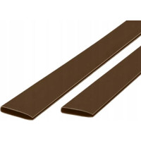 Ukončovací lišta na clonu na plot - imitace bambusu - 10x 100 cm - hnědá