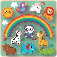 2Kids Toys Balanční puzzle se zvířátky 2 v 1