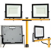 Halogenová LED stavební svítilna na stojanu 2x30W RSL001-30N
