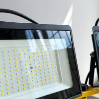 Halogenová LED stavební svítilna na stojanu RSL005-2x50W
