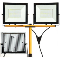 Halogenová LED stavební svítilna na stojanu RSL006-2x100W