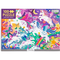 Mudpuppy Puzzle Kouzelní jednorožci 100 dílků