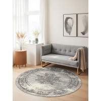 Kusový koberec Gloria Lydia Creme Grey kruh