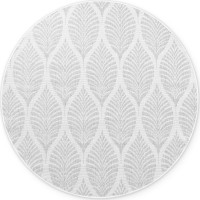 Kusový koberec Duet Liora White/Gray kruh - na ven i na doma