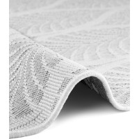 Kusový koberec Duet Liora White/Gray kruh - na ven i na doma