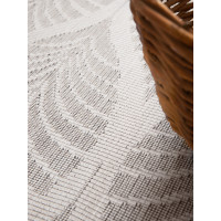 Kusový koberec Duet Liora White/Gray kruh - na ven i na doma