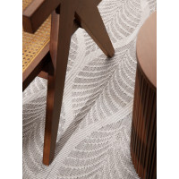 Kusový koberec Duet Liora White/Gray kruh - na ven i na doma