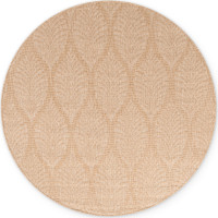 Kusový koberec Duet Liora Beige/White kruh - na ven i na doma