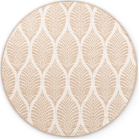 Kusový koberec Duet Liora Beige/White kruh - na ven i na doma